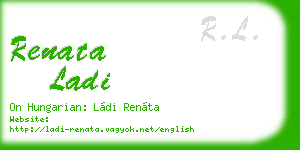 renata ladi business card