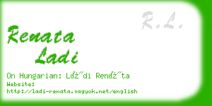 renata ladi business card